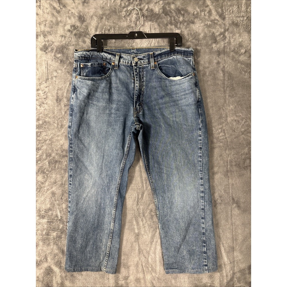 Levis 559 Relaxed Straight Jeans Mens 36x30 Medium Wash Blue Denim Pants